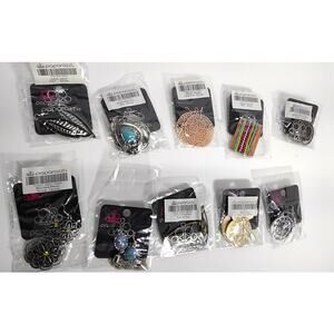 Paparazzi 10 Pack 20 pc Earing Bundle NWT Gold Silver Tone Assortment Jewelry